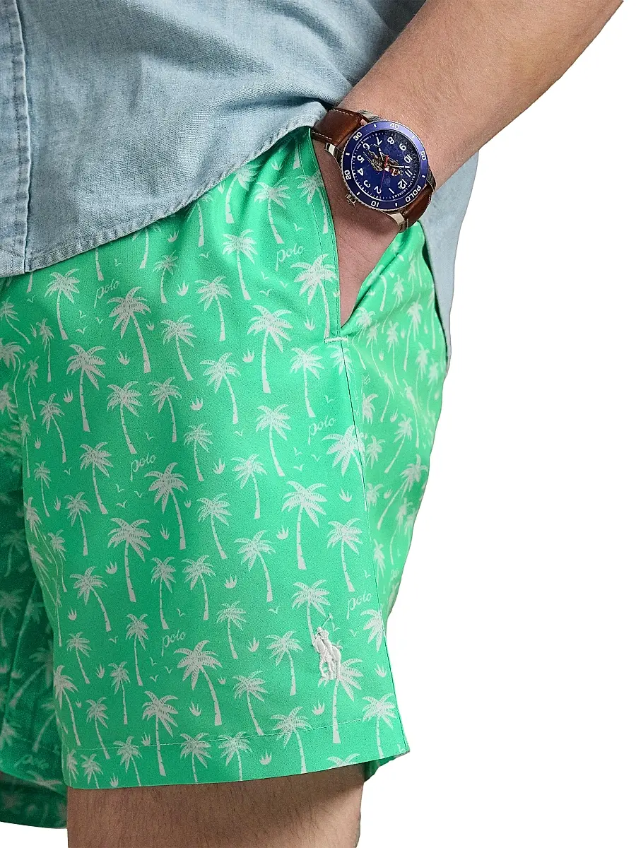 Polo Ralph Lauren Men's 5.75'' Traveler Classic Swim Trunks - Polo Palms | Thumbnail 5