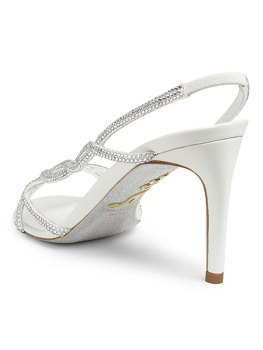 René Caovilla Women's 80MM Satin Strappy Sandals | Thumbnail 3 René Caovilla Women's 80MM Satin Strappy Sandals | Thumbnail 3