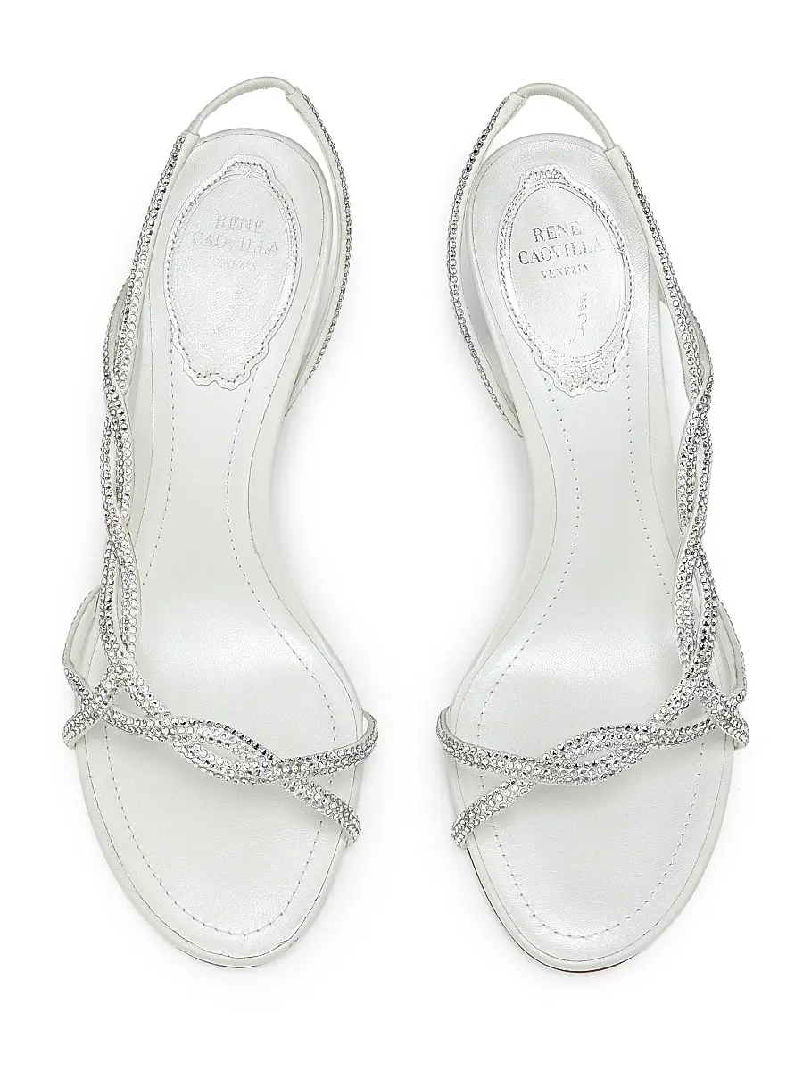 René Caovilla Women's 80MM Satin Strappy Sandals | Thumbnail 4 René Caovilla Women's 80MM Satin Strappy Sandals | Thumbnail 4