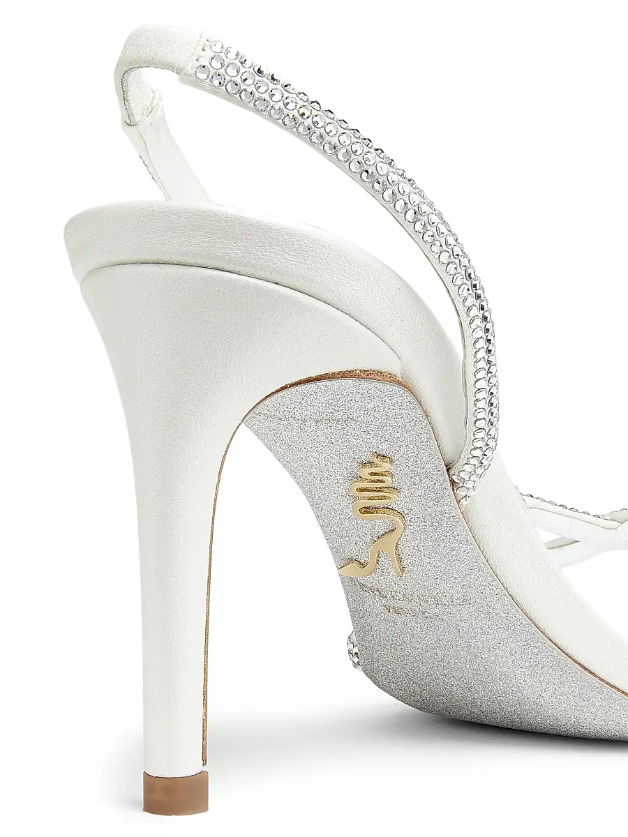 René Caovilla Women's 80MM Satin Strappy Sandals | Thumbnail 5 René Caovilla Women's 80MM Satin Strappy Sandals | Thumbnail 5