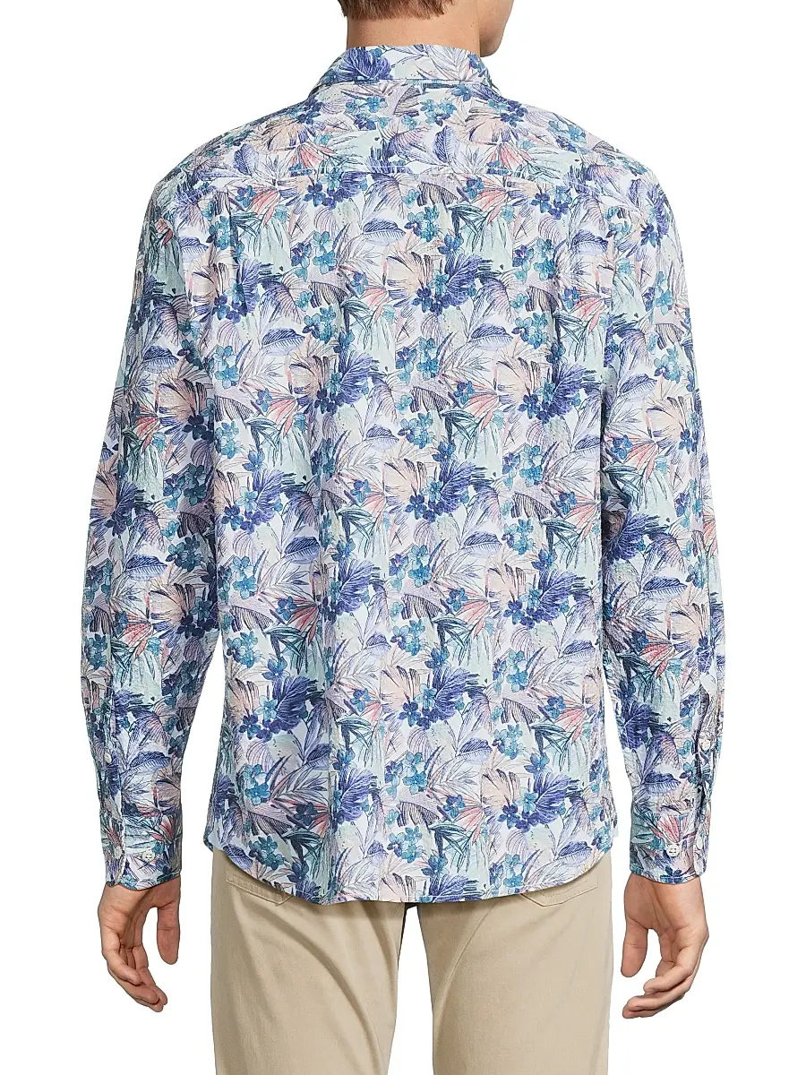 Tommy Bahama Men's Nova Wave Amalfi Gardens Floral Stretch-Cotton Shirt | Thumbnail 5 Tommy Bahama Men's Nova Wave Amalfi Gardens Floral Stretch-Cotton Shirt | Thumbnail 5
