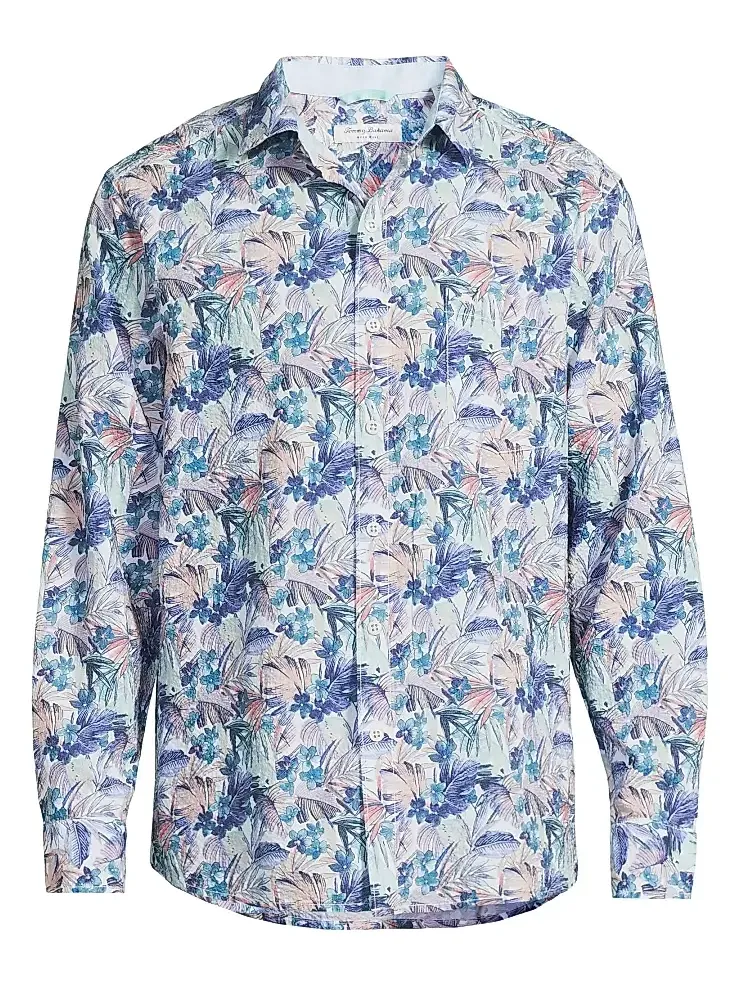Tommy Bahama Men's Nova Wave Amalfi Gardens Floral Stretch-Cotton Shirt