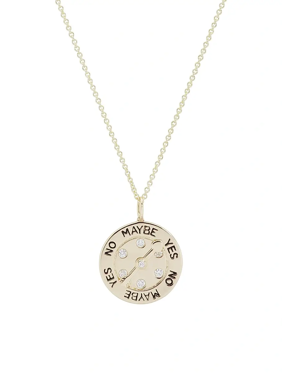 Women's Love Notes 14K Yellow Gold & 0.15 TCW Diamond Love Meter Pendant Necklace - Yellow Gold Women's Love Notes 14K Yellow Gold & 0.15 TCW Diamond Love Meter Pendant Necklace - Yellow Gold