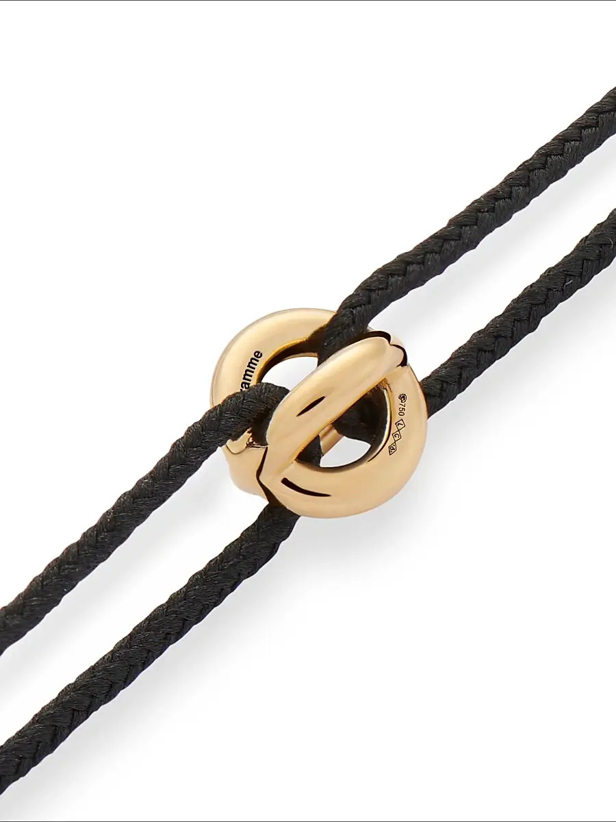 Le Gramme Men's 1G Polished 18K Yellow Gold Entrelacs Cord Bracelet - Gold | Thumbnail 4 Le Gramme Men's 1G Polished 18K Yellow Gold Entrelacs Cord Bracelet - Gold | Thumbnail 4