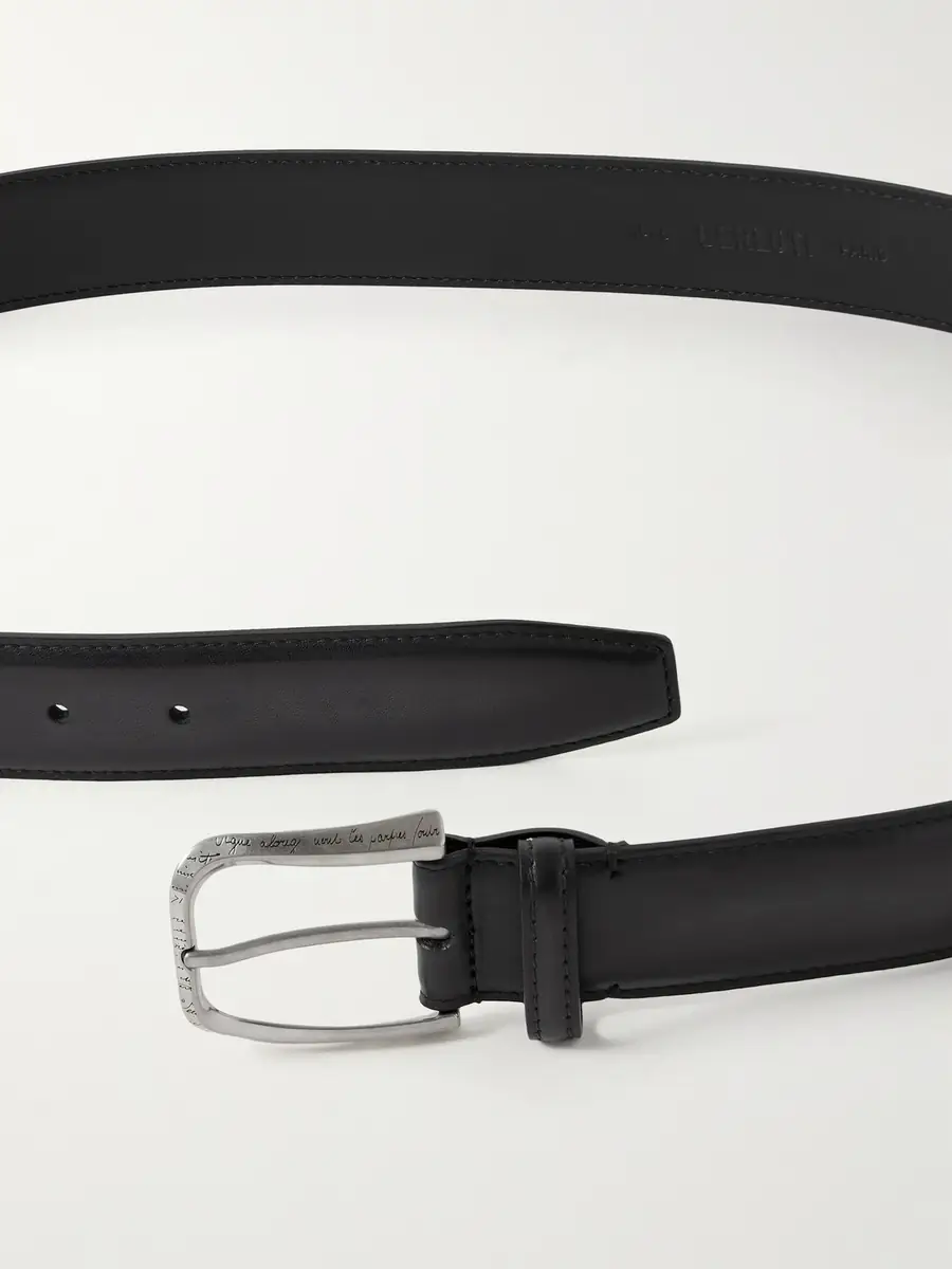 Berluti Curve 3.5cm Scritto Venezia Leather Belt - Men | Thumbnail 3
