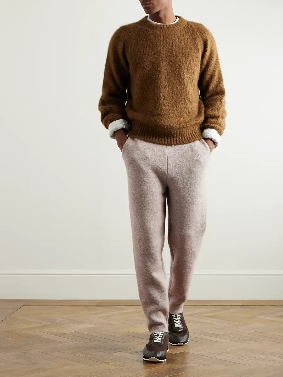 Loro Piana Tapered Linen and Cashmere-Blend Sweatpants - Men | Thumbnail 2