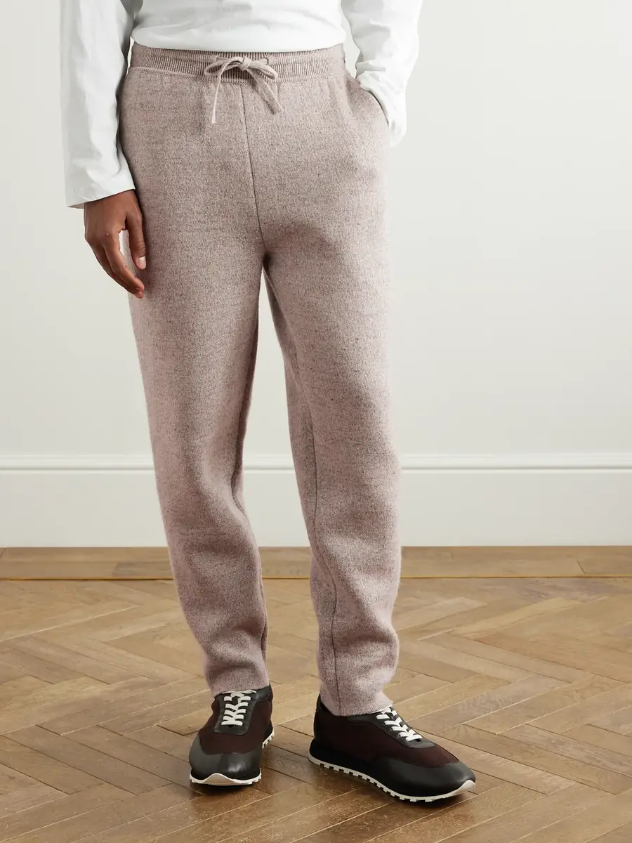 Loro Piana Tapered Linen and Cashmere-Blend Sweatpants - Men | Thumbnail 3
