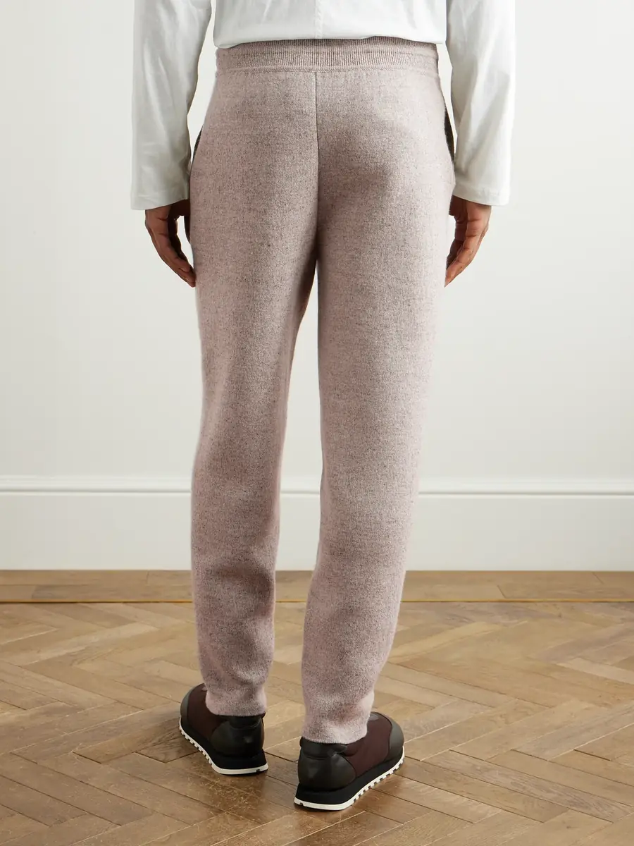 Loro Piana Tapered Linen and Cashmere-Blend Sweatpants - Men | Thumbnail 4