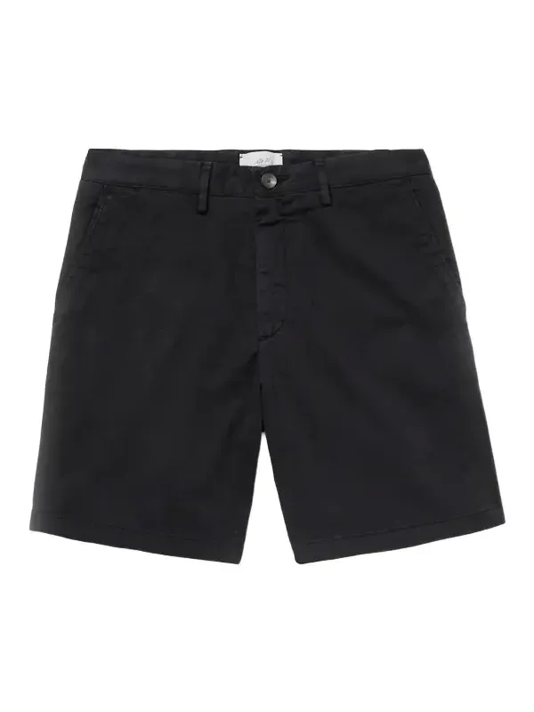 Straight-Leg Garment-Dyed Cotton-Blend Twill Bermuda Shorts - Men