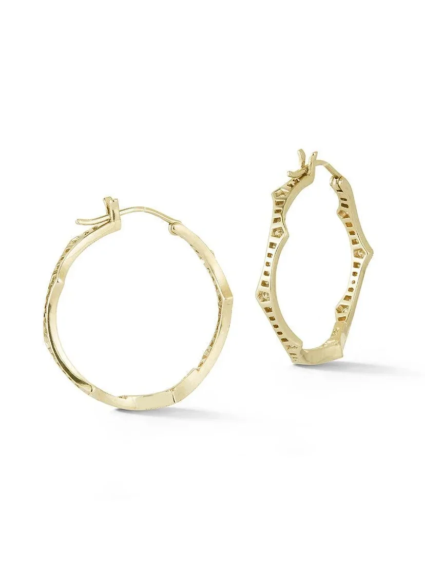 Briar Diamond Hoop Earrings Briar Diamond Hoop Earrings
