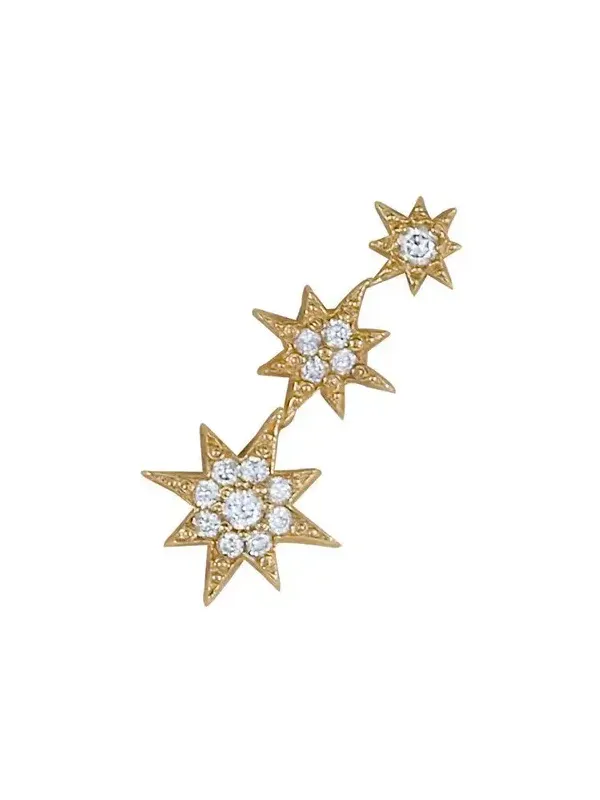 Anzie Diamond Starburst Zig Zag Ear End