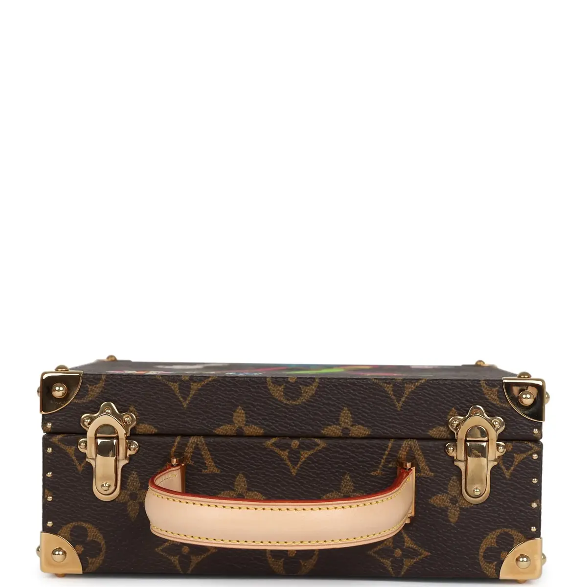 Louis Vuitton Louis Vuitton x Takashi Murakami Hands Jewelry Trunk Brown Multi Monogram Hands Brass Hardware | Thumbnail 6 Louis Vuitton Louis Vuitton x Takashi Murakami Hands Jewelry Trunk Brown Multi Monogram Hands Brass Hardware | Thumbnail 6