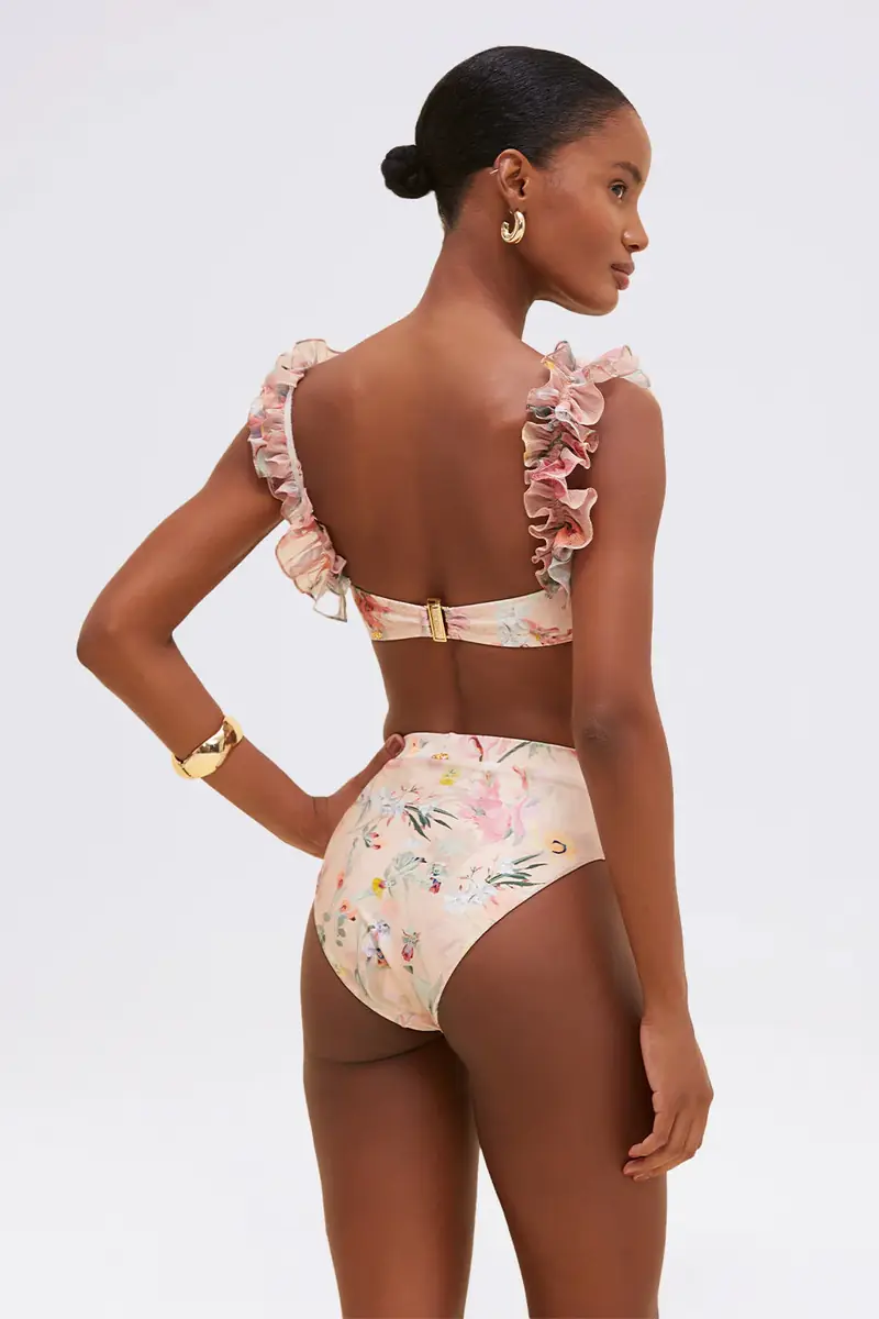 PatBo LILY FLOWER HIGH WAIST BIKINI BOTTOM | Thumbnail 2