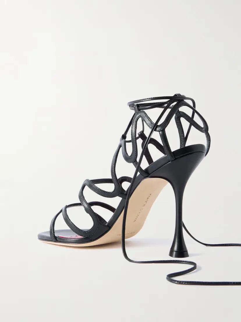 Manolo Blahnik Fawda 105 Leather Sandals | Thumbnail 3 Manolo Blahnik Fawda 105 Leather Sandals | Thumbnail 3
