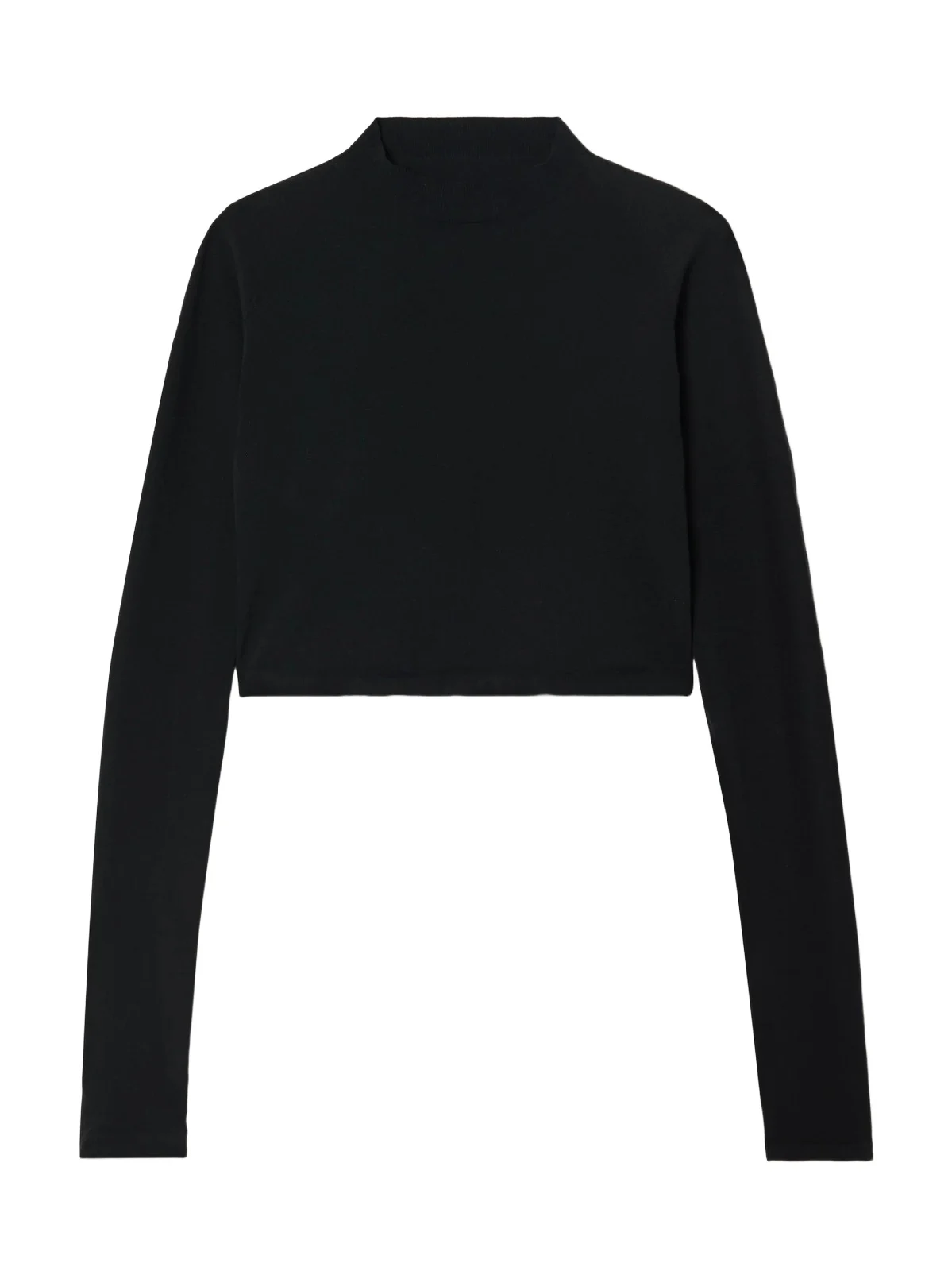 Paneled Cropped Jersey Top