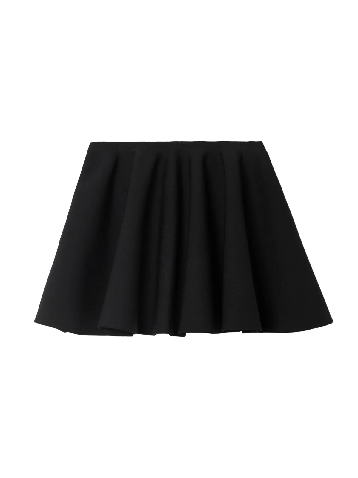 ALAÏA Pleated Stretch-knit Mini Skirt