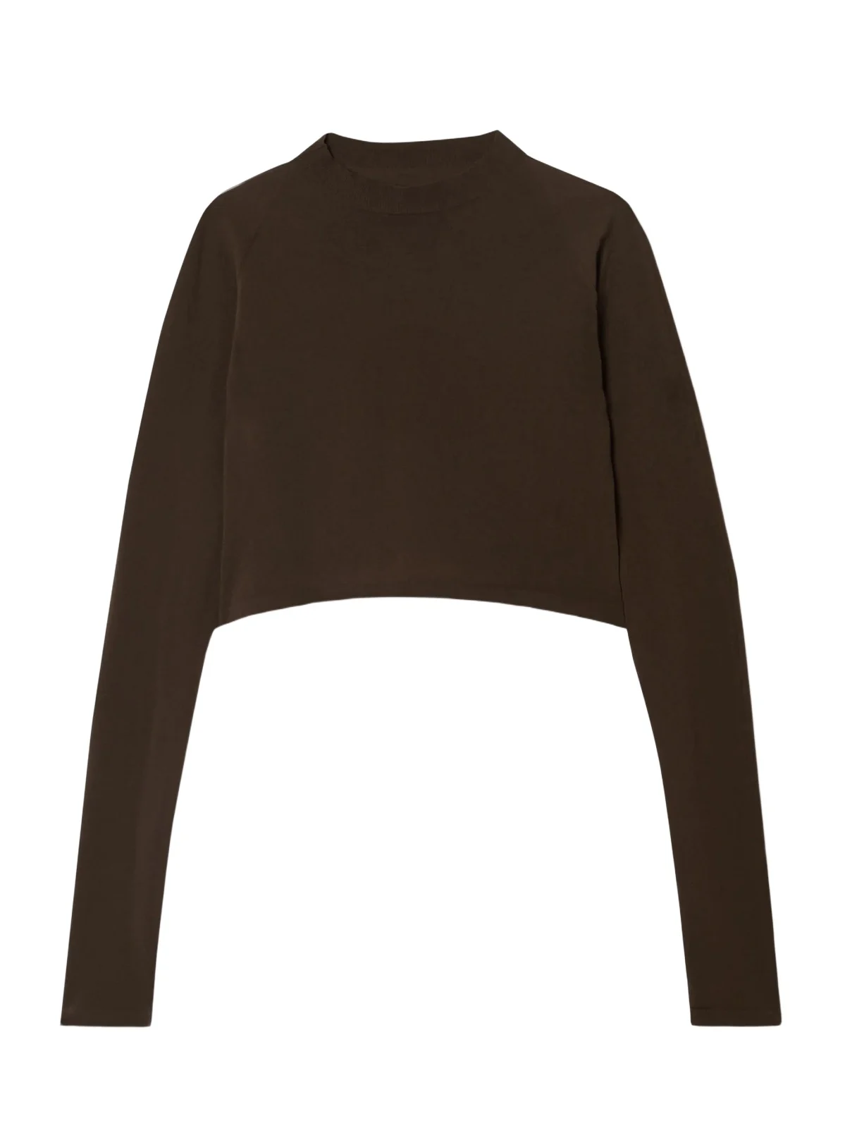 Paneled Cropped Jersey Top