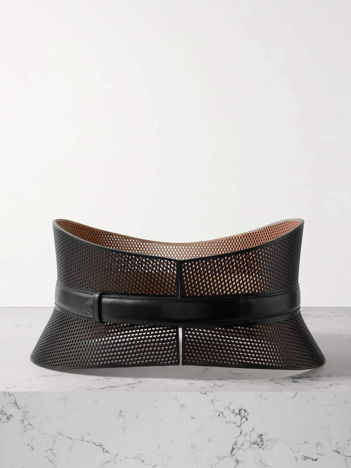 Neo Bustier Laser-cut Leather Belt Neo Bustier Laser-cut Leather Belt