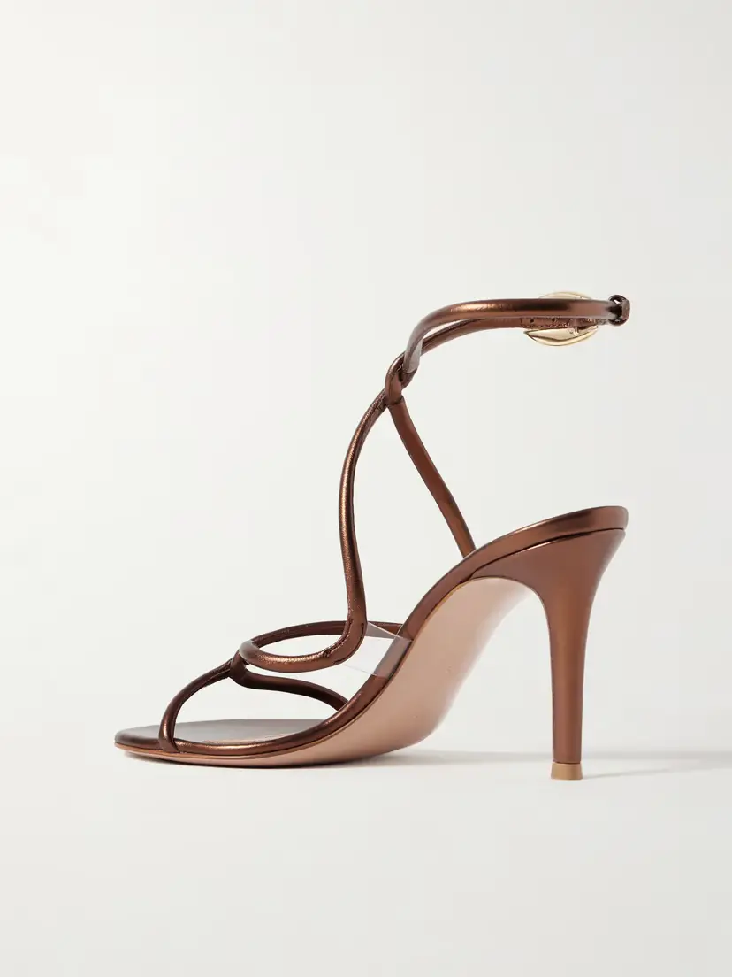 Gianvito Rossi Jungle Mamba 85 Metallic Leather Sandals | Thumbnail 3 Gianvito Rossi Jungle Mamba 85 Metallic Leather Sandals | Thumbnail 3