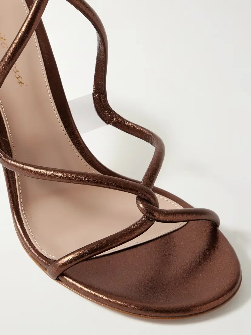 Gianvito Rossi Jungle Mamba 85 Metallic Leather Sandals | Thumbnail 4 Gianvito Rossi Jungle Mamba 85 Metallic Leather Sandals | Thumbnail 4