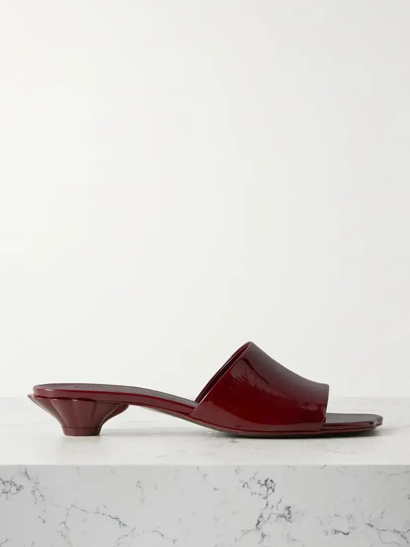 Flower Patent-leather Sandals