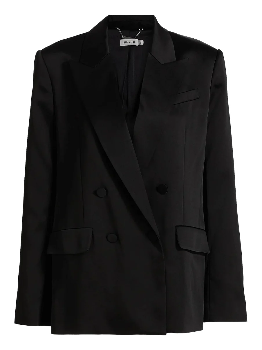 Women's Norah Satin Double-Breasted Blazer