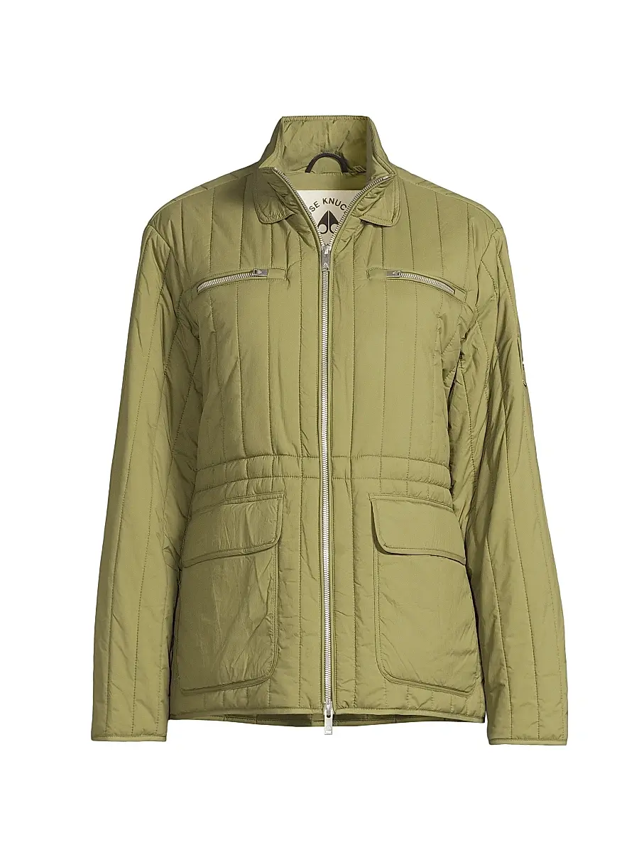 Moose Knuckles Women's Lakeshore Quilted Jacket - Marsh | Image 1 Moose Knuckles Women's Lakeshore Quilted Jacket - Marsh | Image 1