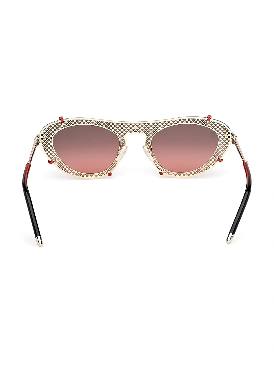 Christian Louboutin Women's Cat-Eye Sunglasses - Pale Gold Red | Thumbnail 5 Christian Louboutin Women's Cat-Eye Sunglasses - Pale Gold Red | Thumbnail 5