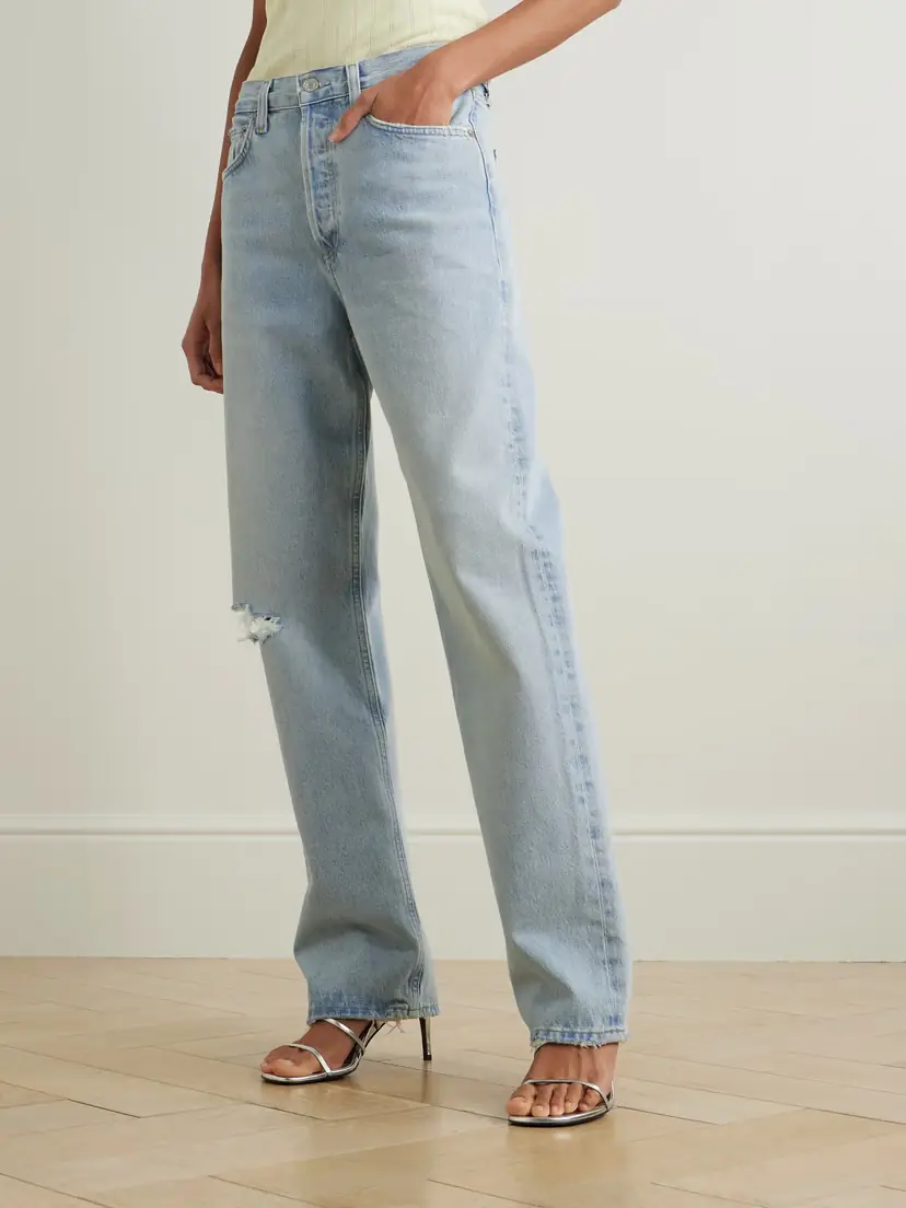 AGOLDE Kelly Distressed High-rise Straight-leg Jeans | Thumbnail 3 AGOLDE Kelly Distressed High-rise Straight-leg Jeans | Thumbnail 3