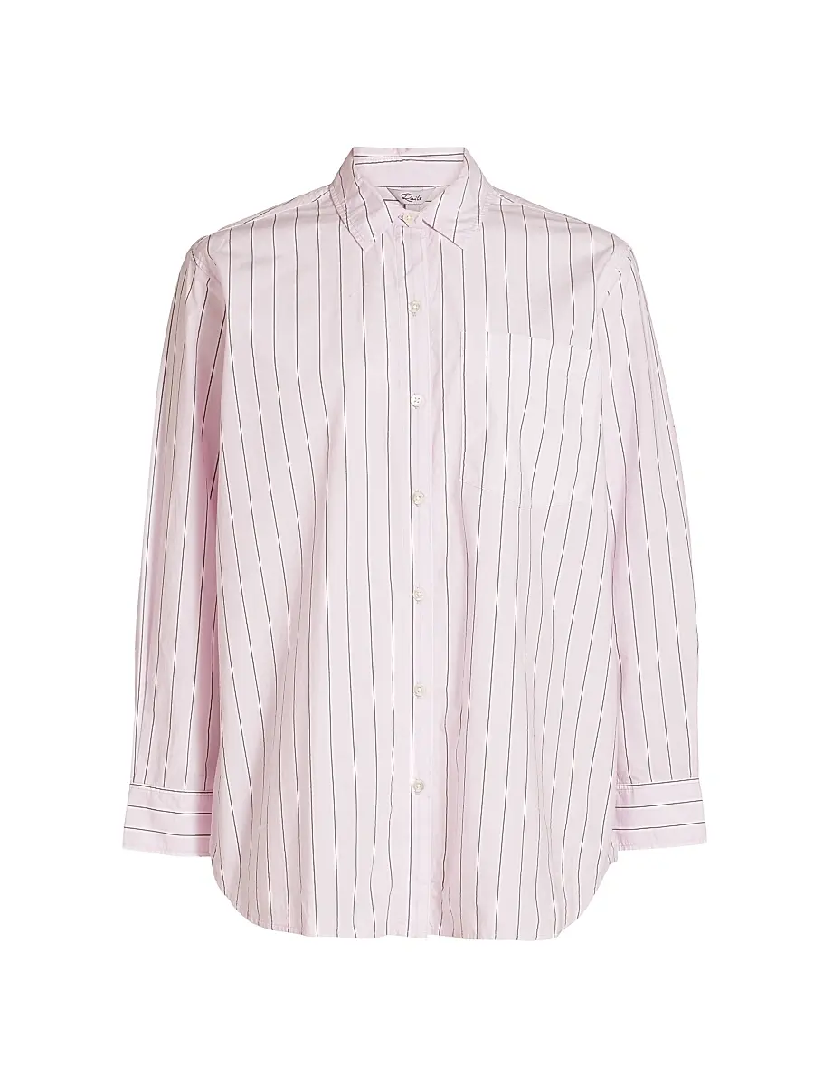 Rails Women's Elsa Button-Front Shirt - Cherry Blossom Stripe | Image 1 Rails Women's Elsa Button-Front Shirt - Cherry Blossom Stripe | Image 1