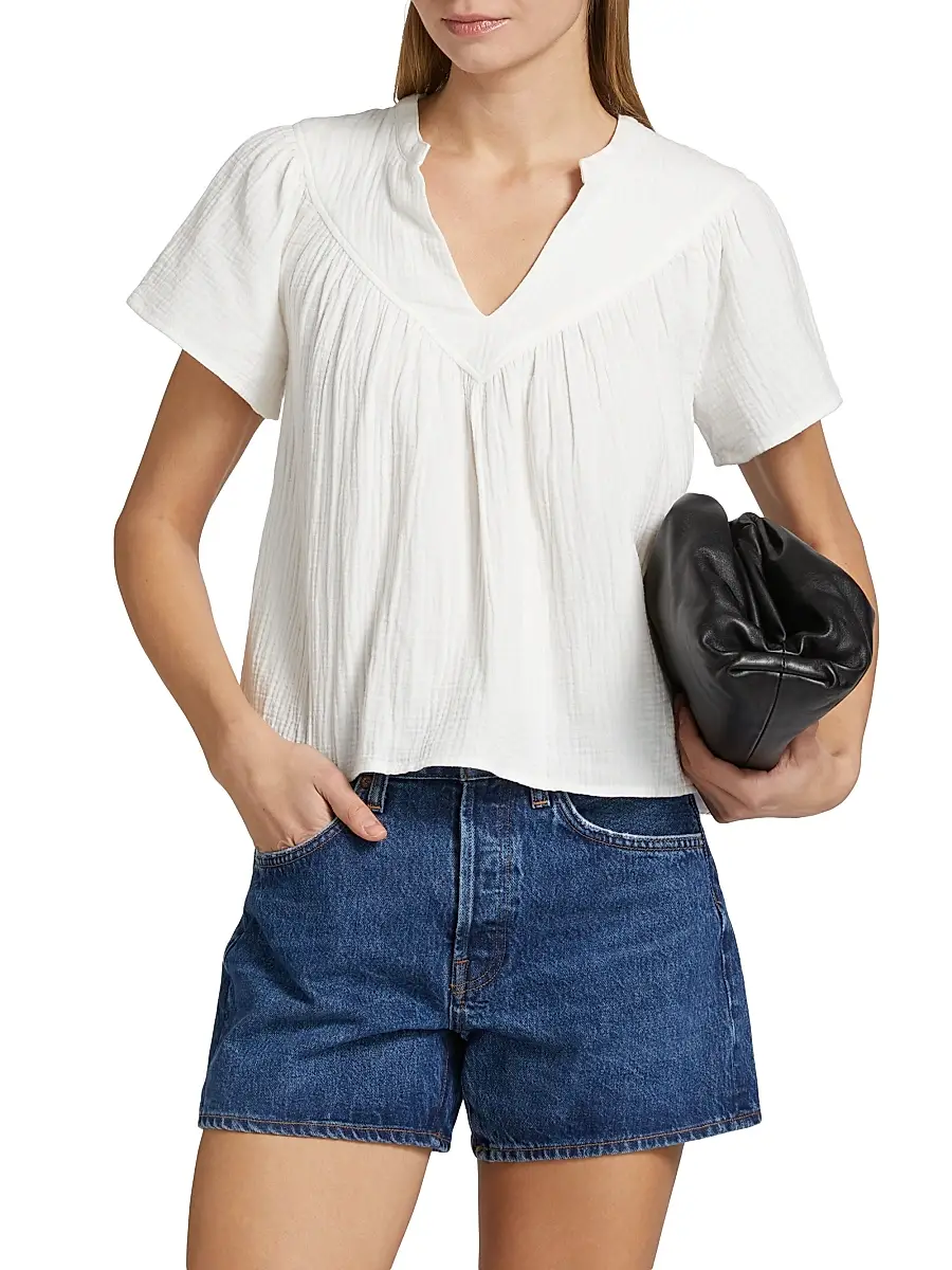 RAILS Women's Sayer Double Gauze Cotton Top | Thumbnail 3 RAILS Women's Sayer Double Gauze Cotton Top | Thumbnail 3