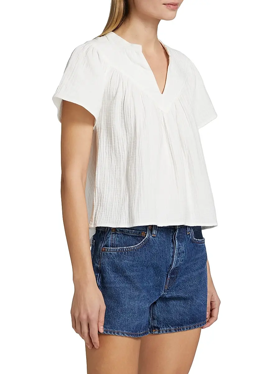 RAILS Women's Sayer Double Gauze Cotton Top | Thumbnail 4 RAILS Women's Sayer Double Gauze Cotton Top | Thumbnail 4