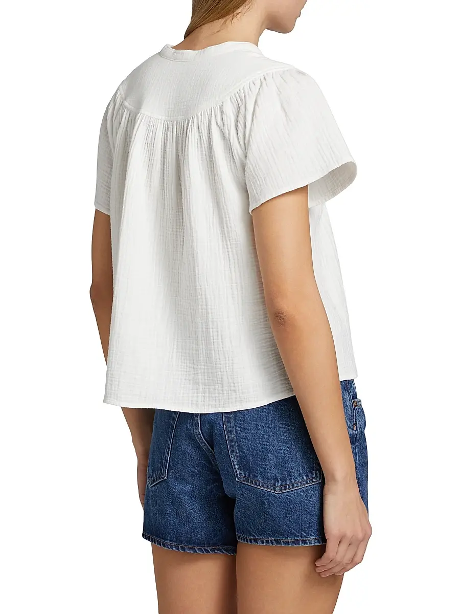 RAILS Women's Sayer Double Gauze Cotton Top | Thumbnail 5 RAILS Women's Sayer Double Gauze Cotton Top | Thumbnail 5