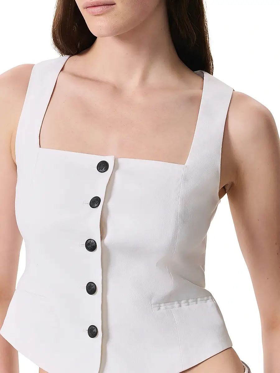 rag & bone Women's Mariana Linen-Blend Vest | Thumbnail 5 rag & bone Women's Mariana Linen-Blend Vest | Thumbnail 5