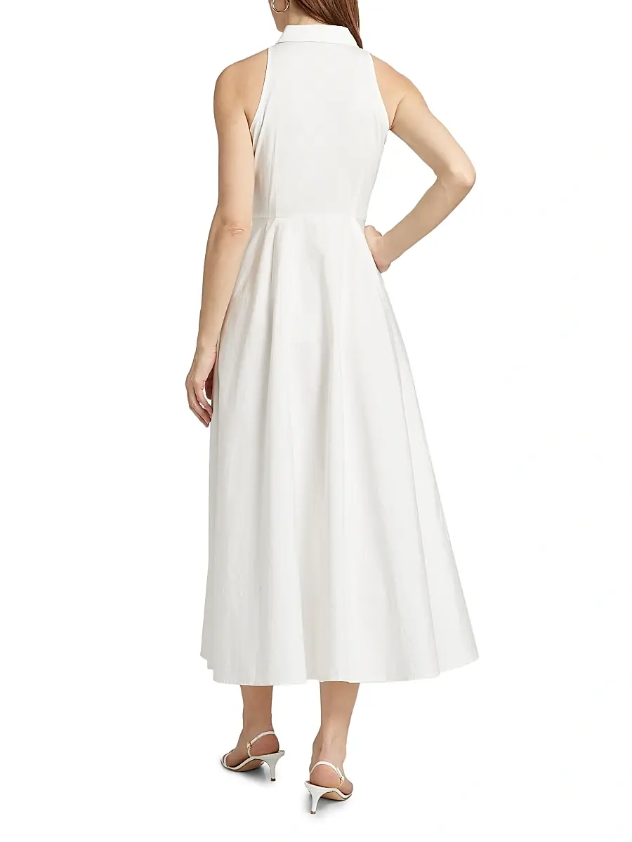 Toccin Women's Chelsea Stretch-Cotton Sleeveless Midi-Shirtdress | Thumbnail 5 Toccin Women's Chelsea Stretch-Cotton Sleeveless Midi-Shirtdress | Thumbnail 5