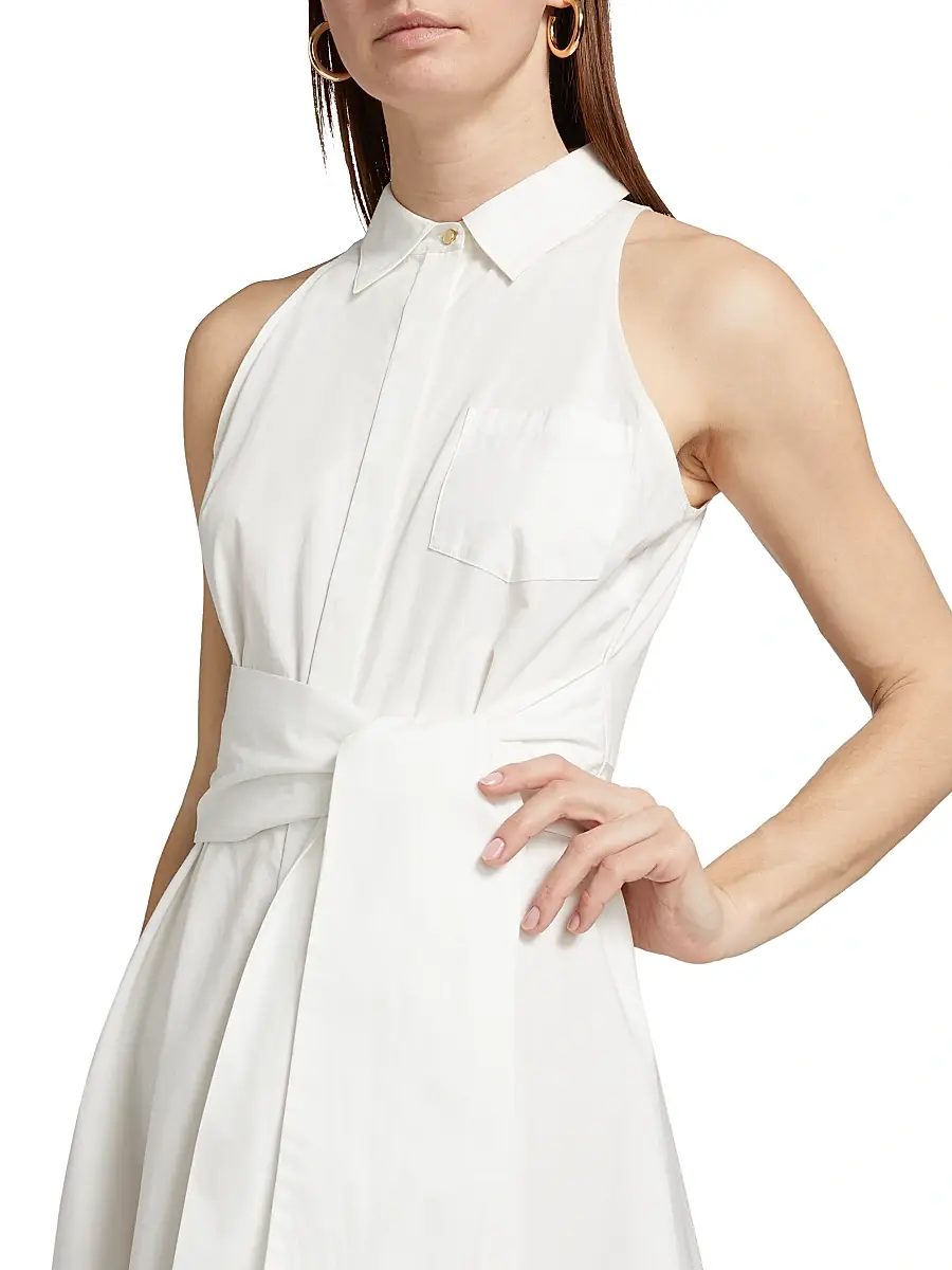 Toccin Women's Chelsea Stretch-Cotton Sleeveless Midi-Shirtdress | Thumbnail 6 Toccin Women's Chelsea Stretch-Cotton Sleeveless Midi-Shirtdress | Thumbnail 6