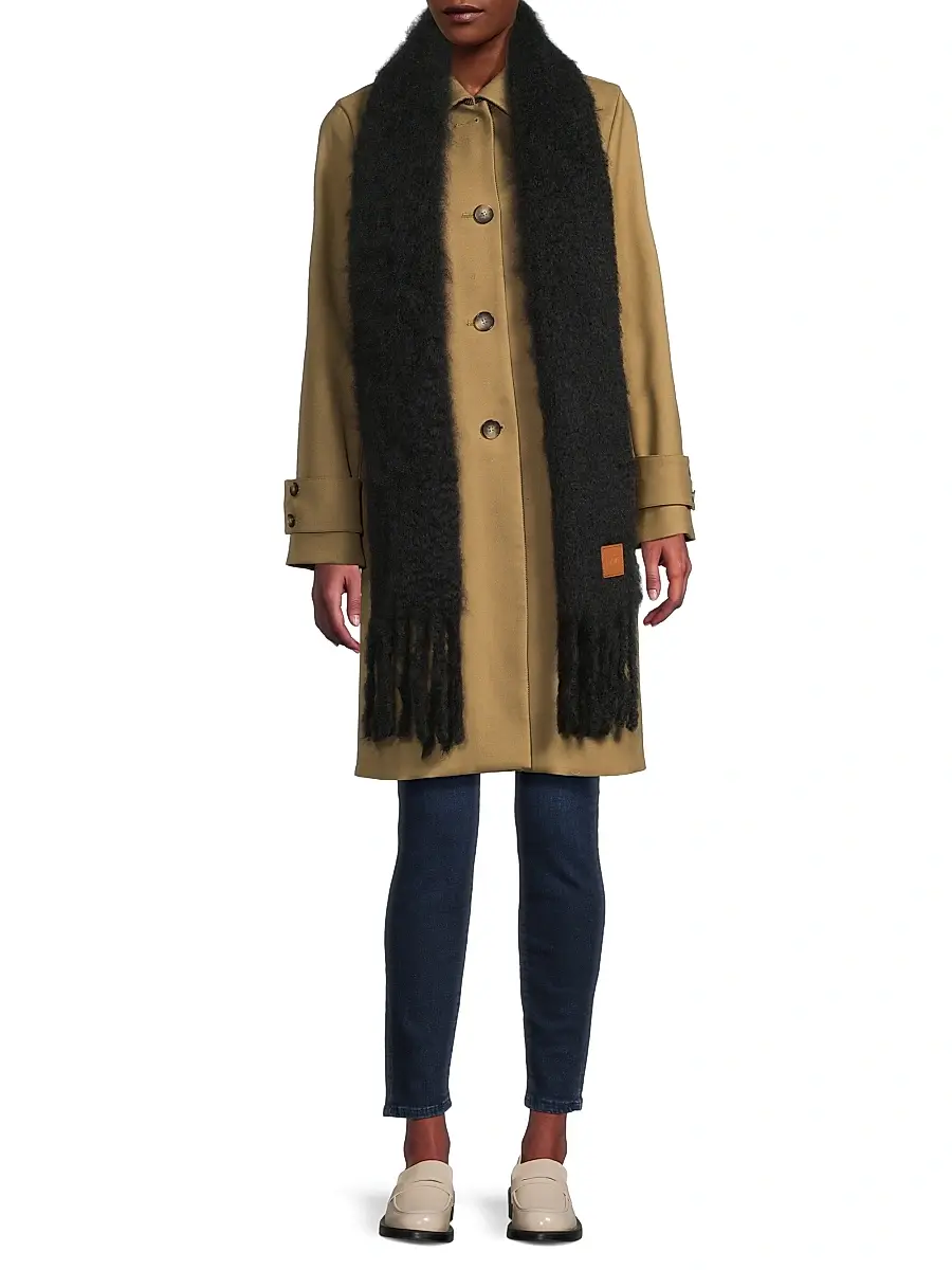 Loewe Women's Mohair-Wool Blend Scarf | Thumbnail 2 Loewe Women's Mohair-Wool Blend Scarf | Thumbnail 2