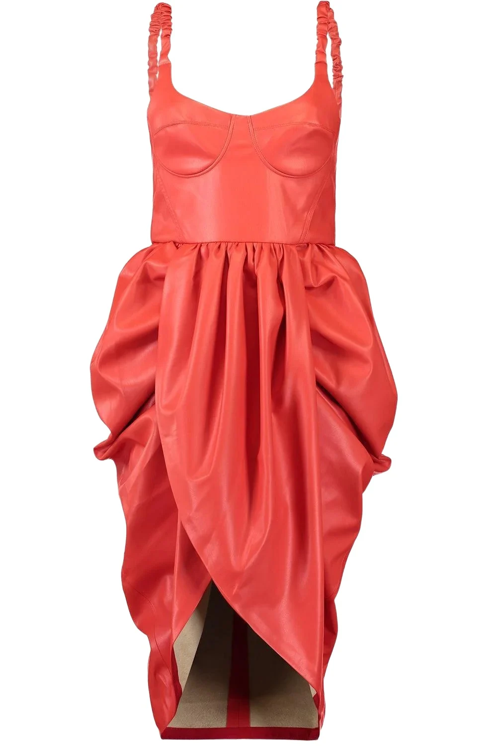 Bustier Ruched Wrapped Dress