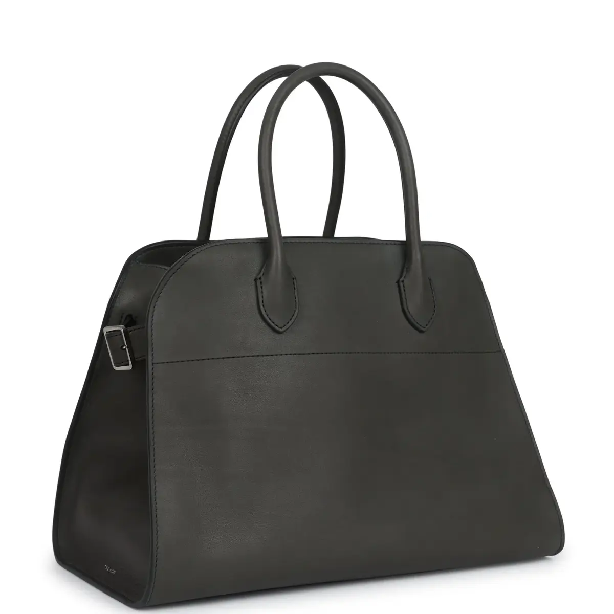 The Row The Row Soft Margaux 12 Koala Grey Saddle Leather Silver Hardware | Thumbnail 2 The Row The Row Soft Margaux 12 Koala Grey Saddle Leather Silver Hardware | Thumbnail 2