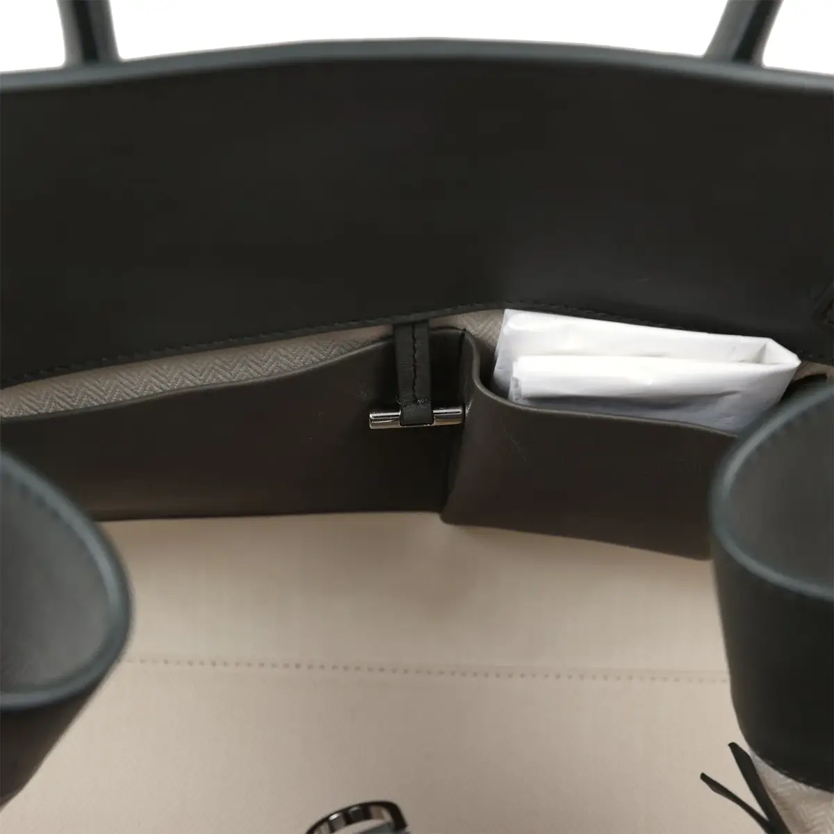 The Row The Row Soft Margaux 12 Koala Grey Saddle Leather Silver Hardware | Thumbnail 11 The Row The Row Soft Margaux 12 Koala Grey Saddle Leather Silver Hardware | Thumbnail 11