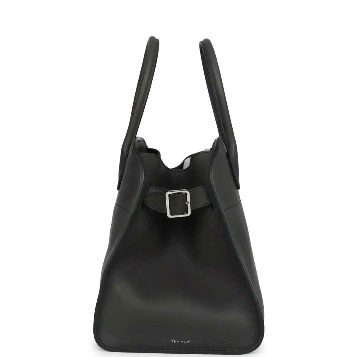 The Row The Row Soft Margaux 12 Koala Grey Saddle Leather Silver Hardware | Thumbnail 3 The Row The Row Soft Margaux 12 Koala Grey Saddle Leather Silver Hardware | Thumbnail 3