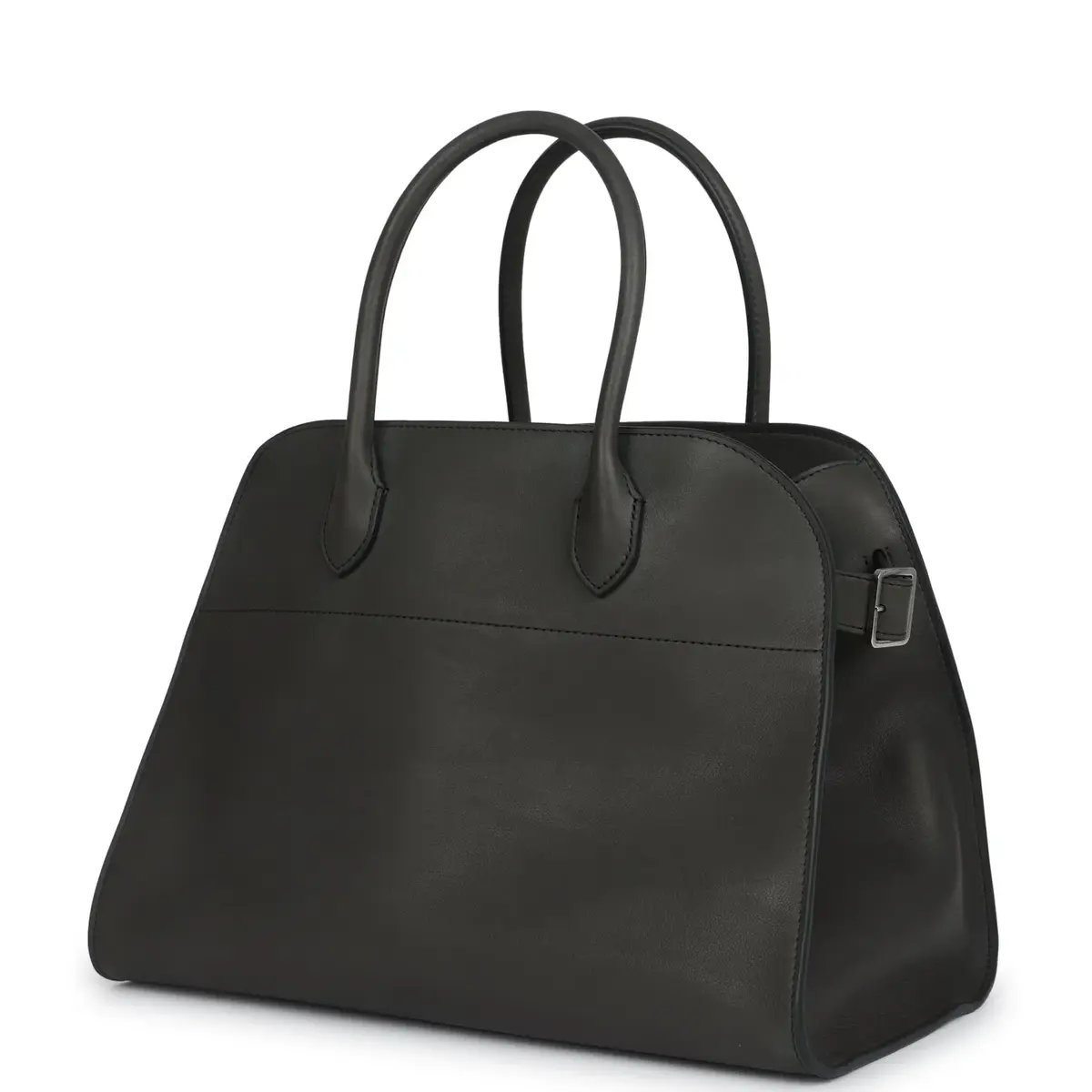 The Row The Row Soft Margaux 12 Koala Grey Saddle Leather Silver Hardware | Thumbnail 5 The Row The Row Soft Margaux 12 Koala Grey Saddle Leather Silver Hardware | Thumbnail 5