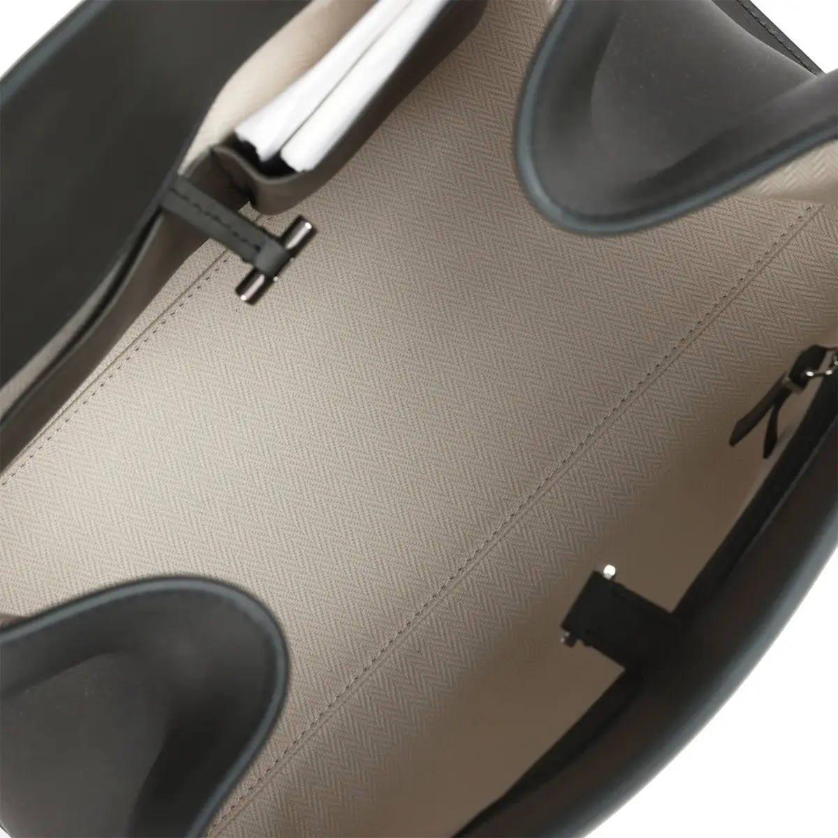 The Row The Row Soft Margaux 12 Koala Grey Saddle Leather Silver Hardware | Thumbnail 9 The Row The Row Soft Margaux 12 Koala Grey Saddle Leather Silver Hardware | Thumbnail 9