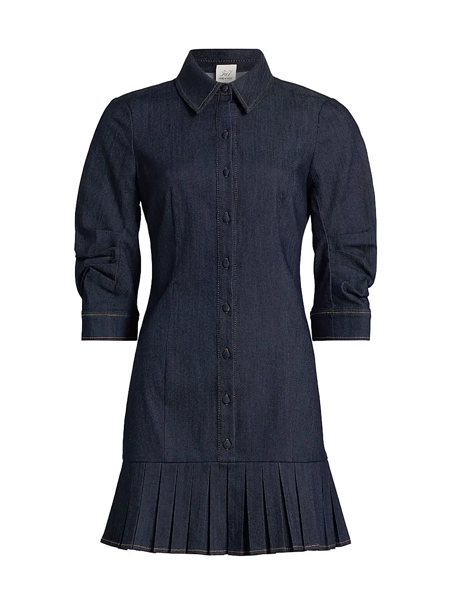 Cinq à Sept Women's Lucilla Indigo Denim Dress - Indigo | Image 1 Cinq à Sept Women's Lucilla Indigo Denim Dress - Indigo | Image 1