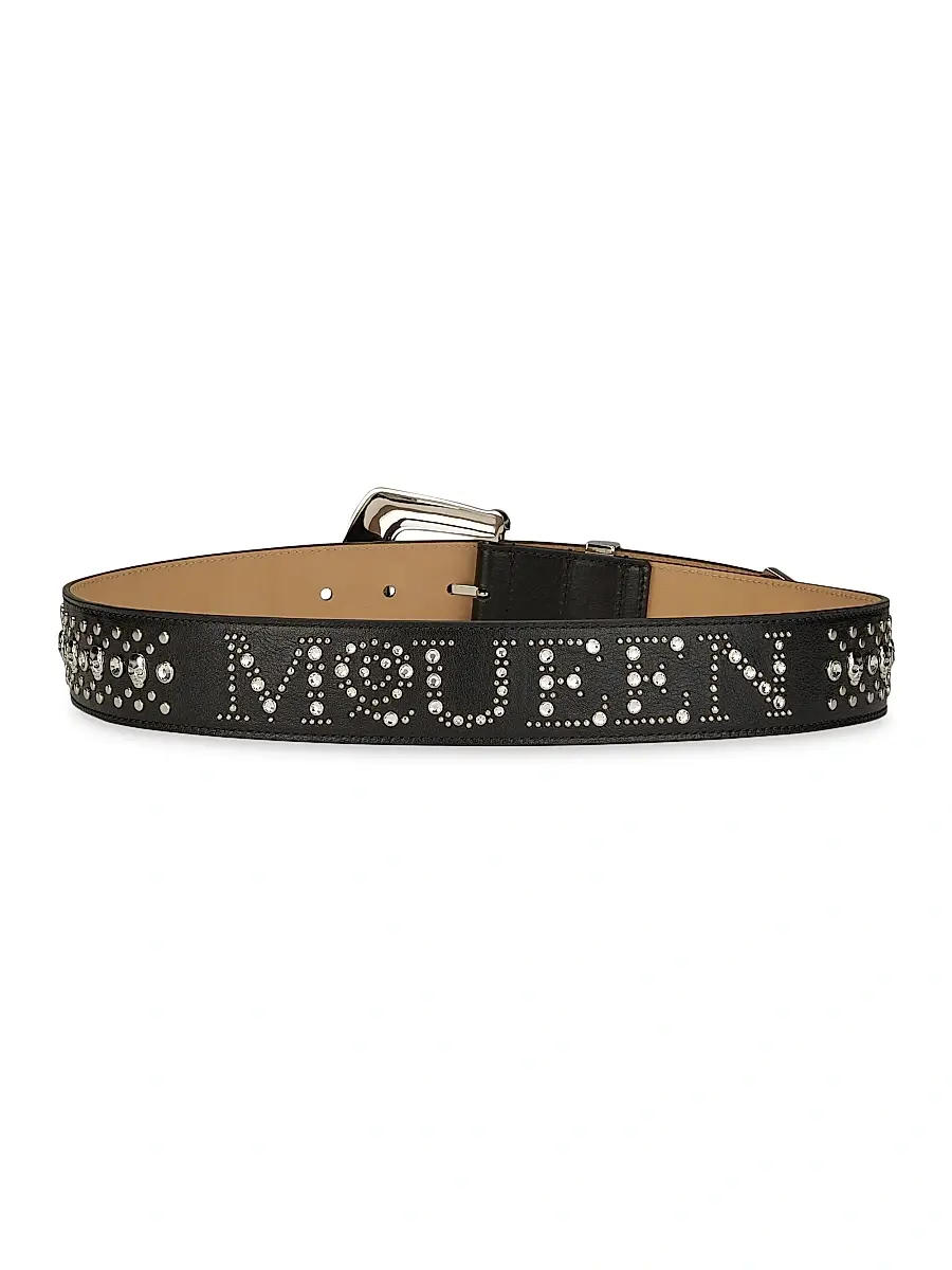 Alexander McQueen Women's Jewelled Arrow Leather Belt | Thumbnail 3 Alexander McQueen Women's Jewelled Arrow Leather Belt | Thumbnail 3