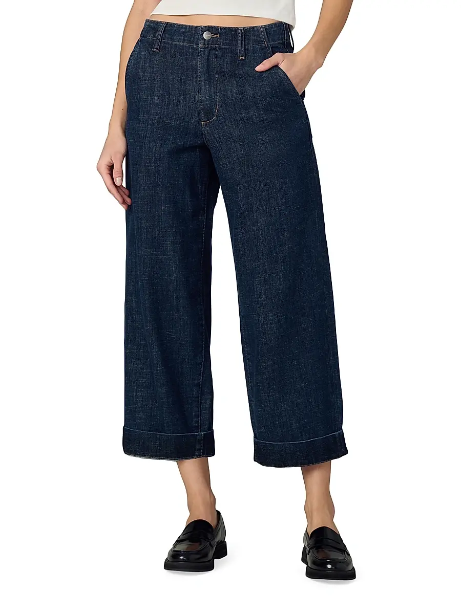 Joe's Jeans Women's The Karter Trouser Crop Wide-Leg Jeans | Thumbnail 3 Joe's Jeans Women's The Karter Trouser Crop Wide-Leg Jeans | Thumbnail 3