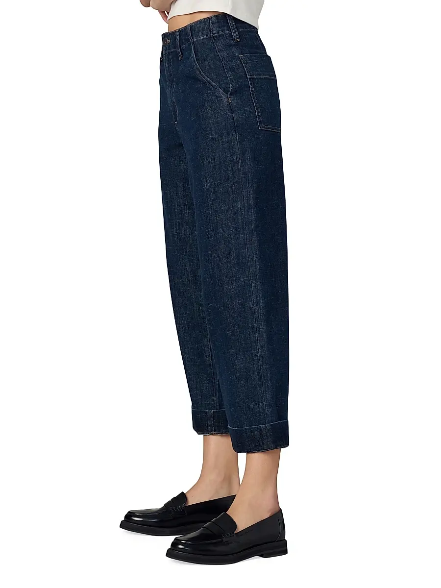 Joe's Jeans Women's The Karter Trouser Crop Wide-Leg Jeans | Thumbnail 4 Joe's Jeans Women's The Karter Trouser Crop Wide-Leg Jeans | Thumbnail 4