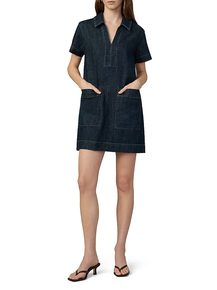 Joe's Jeans Women's The Lillian Denim Minidress | Thumbnail 2 Joe's Jeans Women's The Lillian Denim Minidress | Thumbnail 2