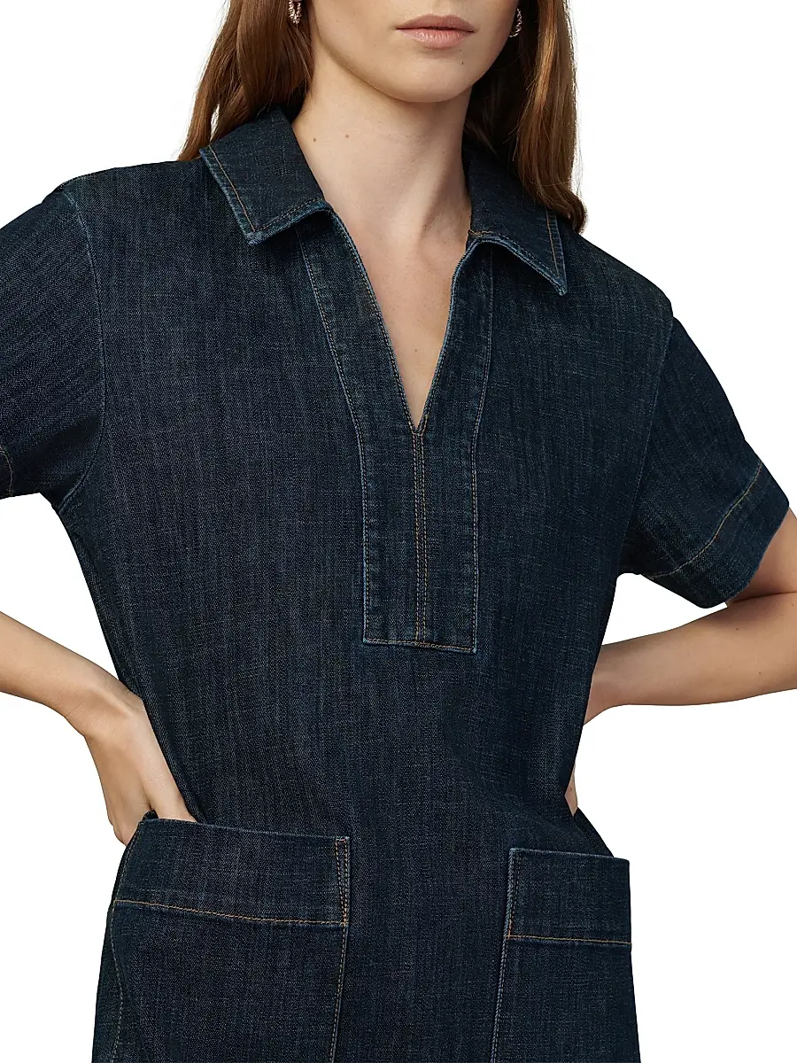 Joe's Jeans Women's The Lillian Denim Minidress | Thumbnail 6 Joe's Jeans Women's The Lillian Denim Minidress | Thumbnail 6