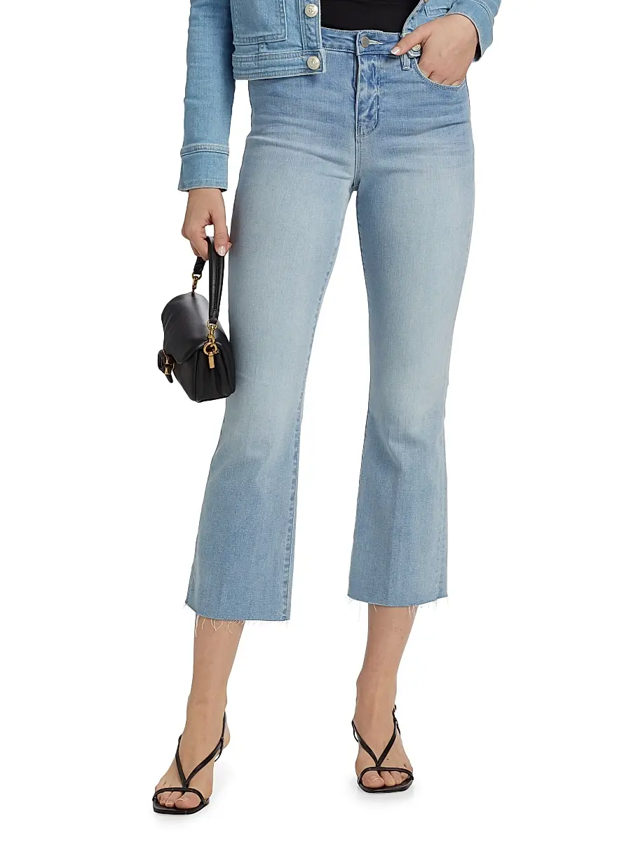 L'Agence Women's Kendra Flared Crop Jeans | Thumbnail 3 L'Agence Women's Kendra Flared Crop Jeans | Thumbnail 3